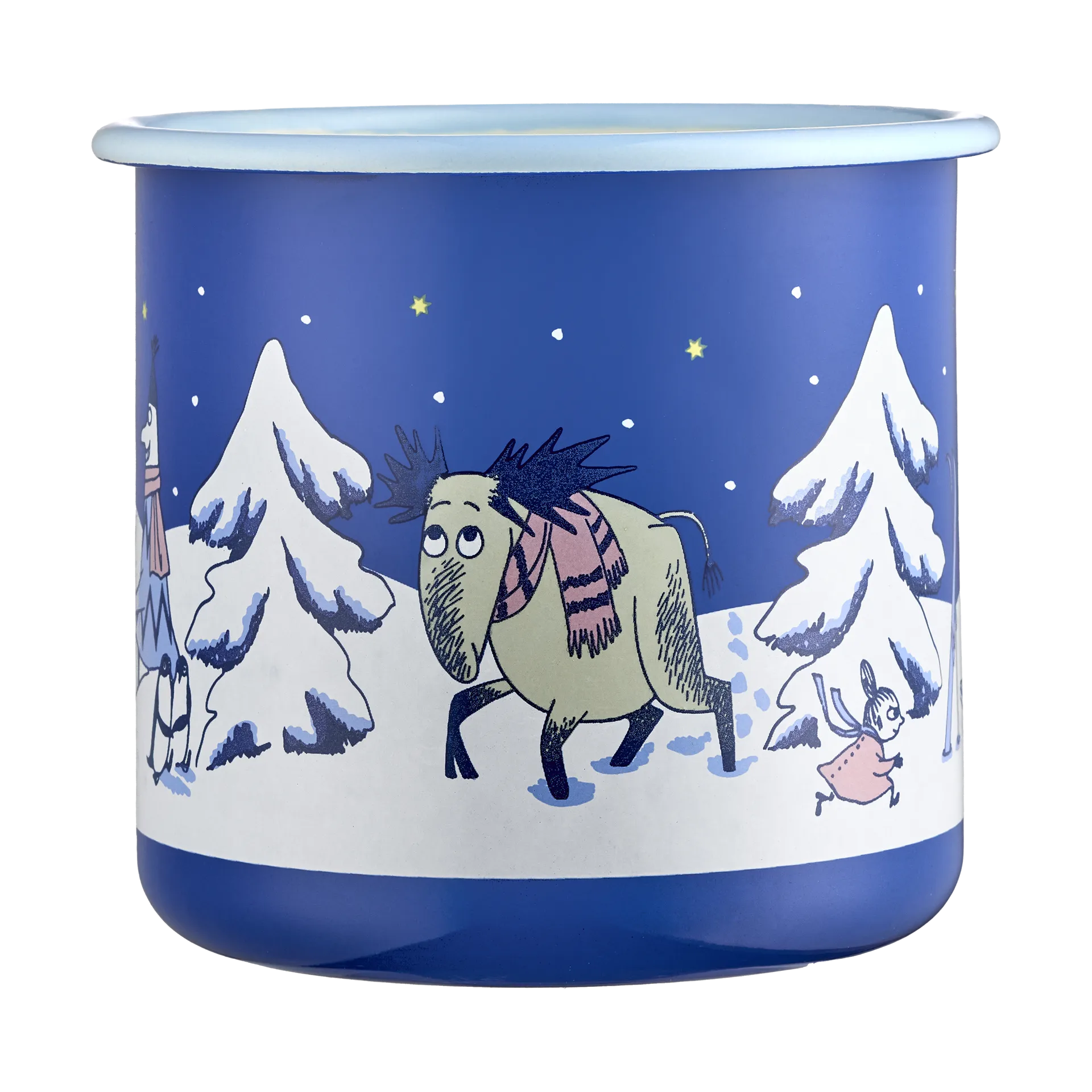 Kubek emaliowany Muminki 800 ml, Starry night Muurla