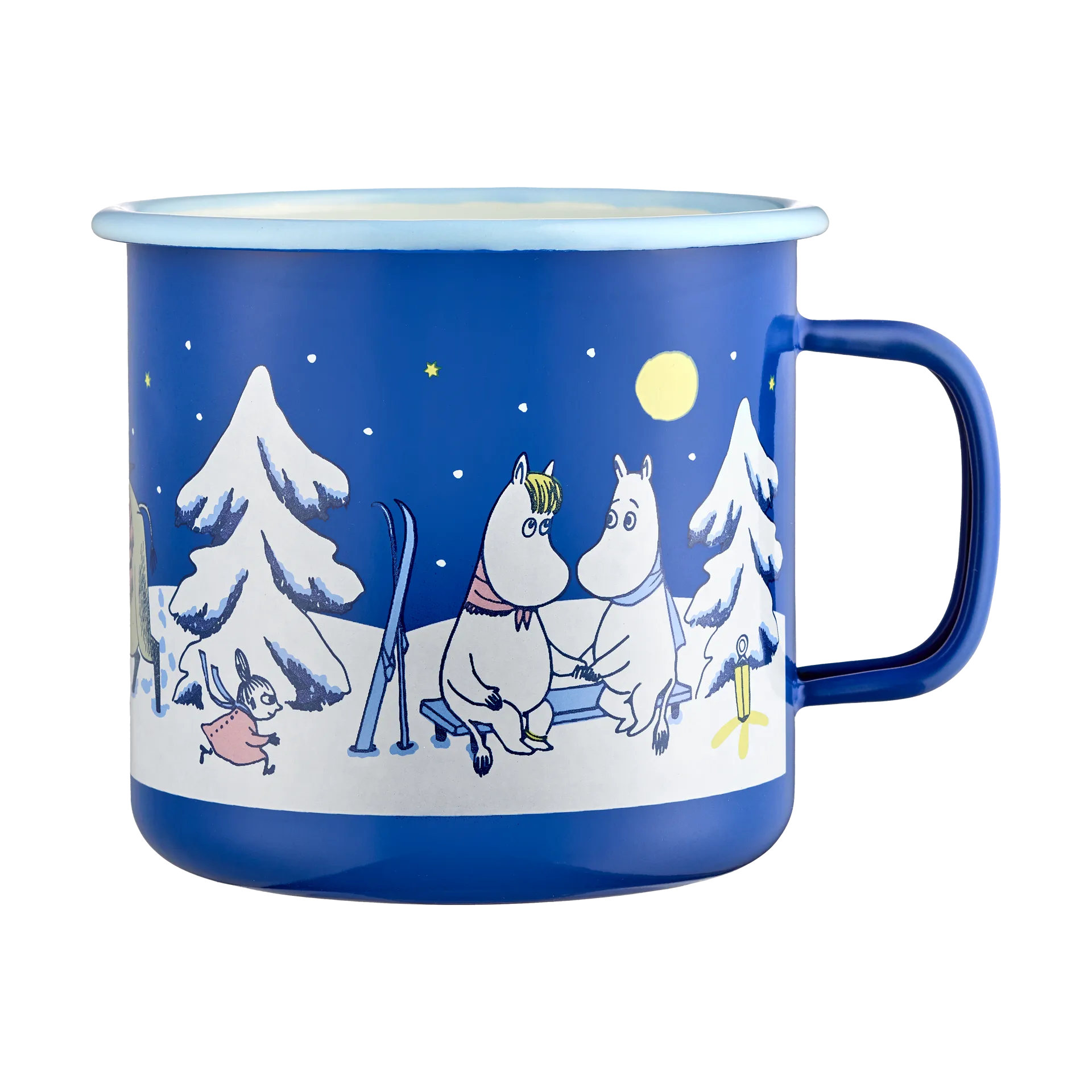 Kubek emaliowany Muminki 800 ml, Starry night Muurla