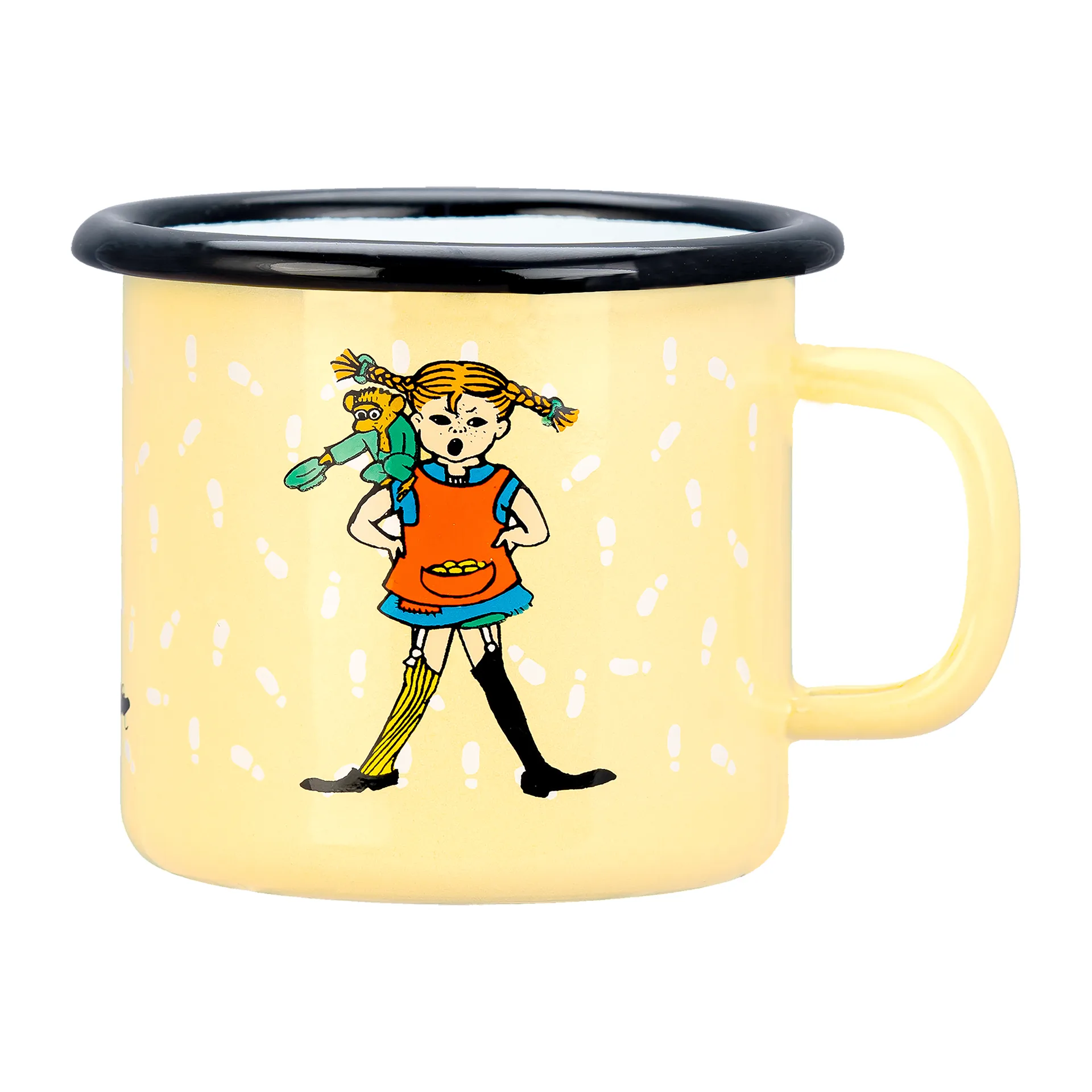 Kubek emaliowany Pippi Långstrump 250 ml, Footsteps Muurla