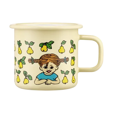 Kubek emaliowany Pippi Pończoszanka 3,7 dl - Fruits - Muurla