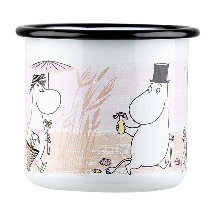 Kubek emaliowany The Beach Retro 37 cl, White Muurla