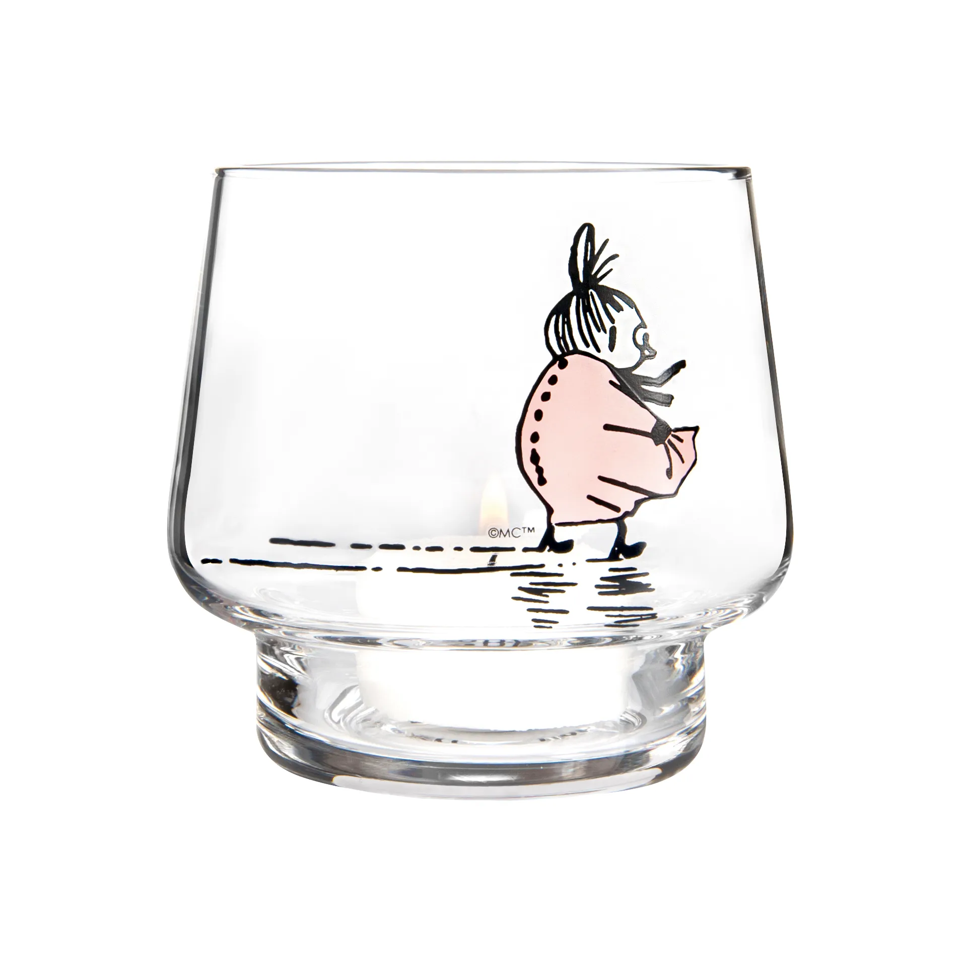 Lampion The strong-willed, Przezroczysty-różowy Muurla