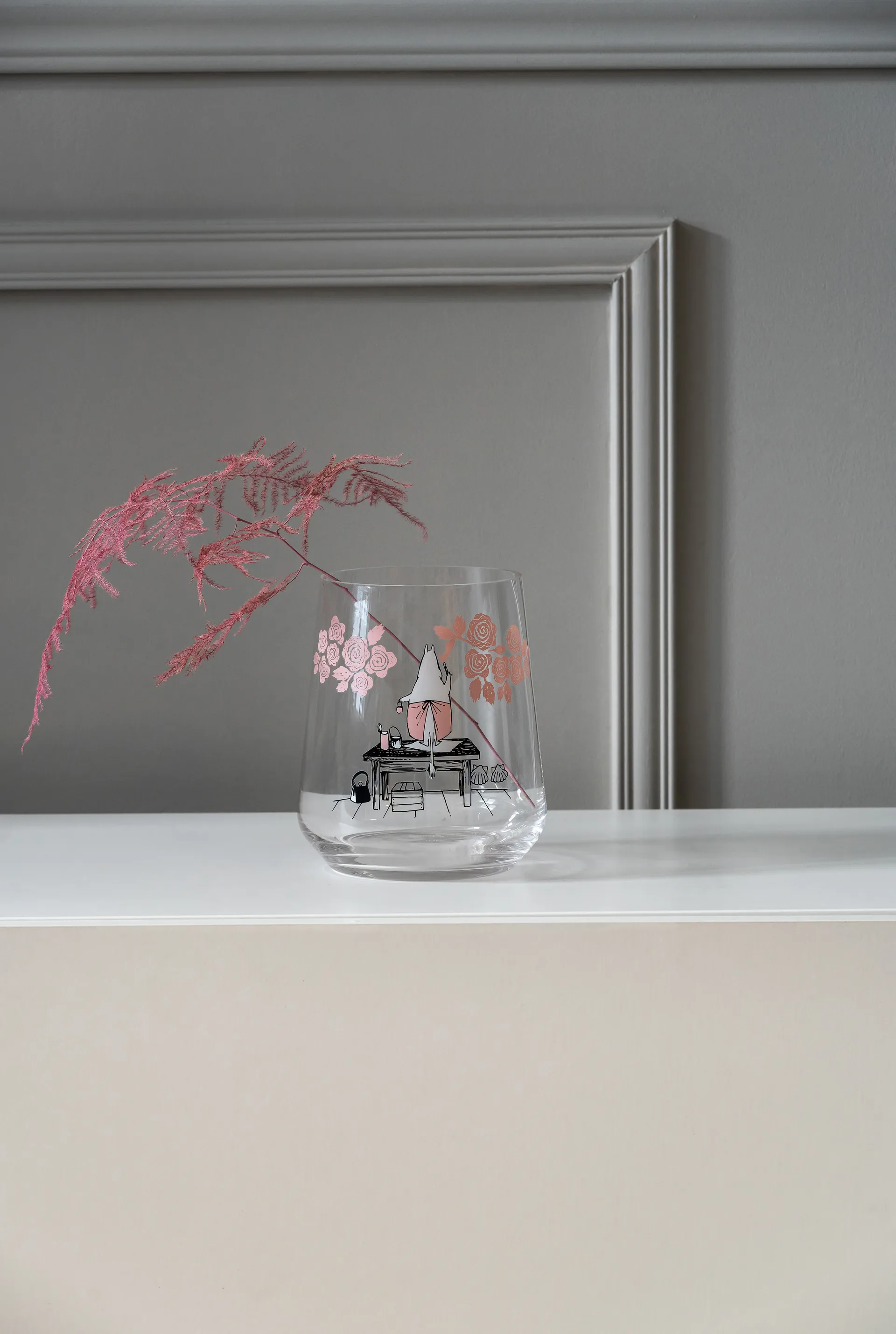 Lampion/wazon Moomin Originals 17,5 cm, Roses Muurla