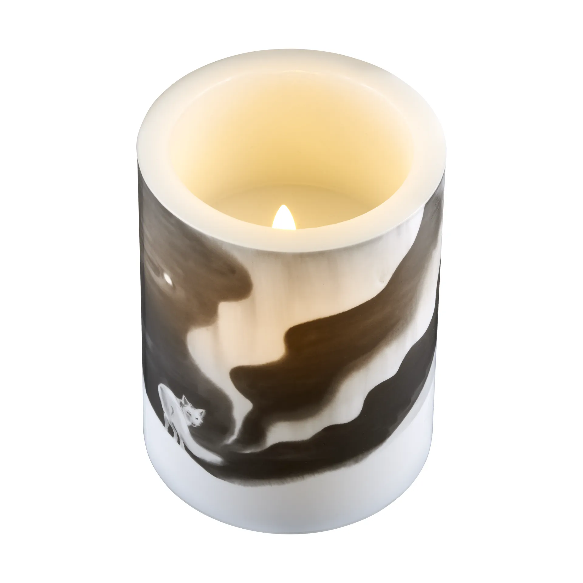 LED świeca Teemu Järvi x Muurla Ø12,5 cm, Lis Muurla