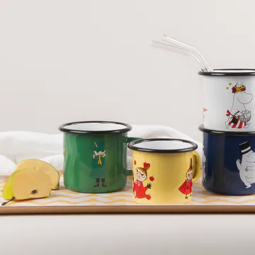 Lilla My kubek emaliowany 250 ml - Żółty - Muurla