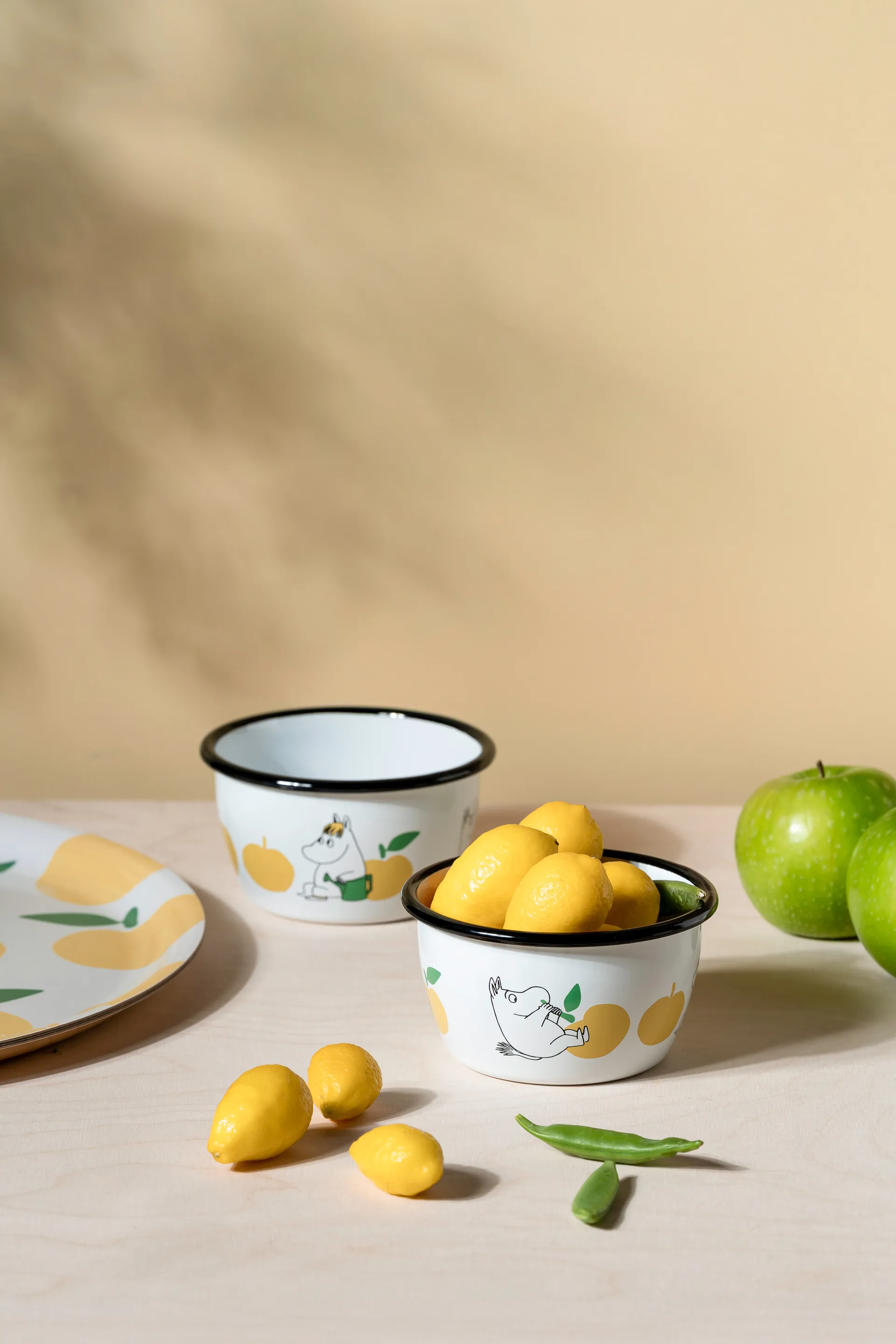 Miska emaliowana Muminki 300 ml, Joyfull Apples-yellow Muurla