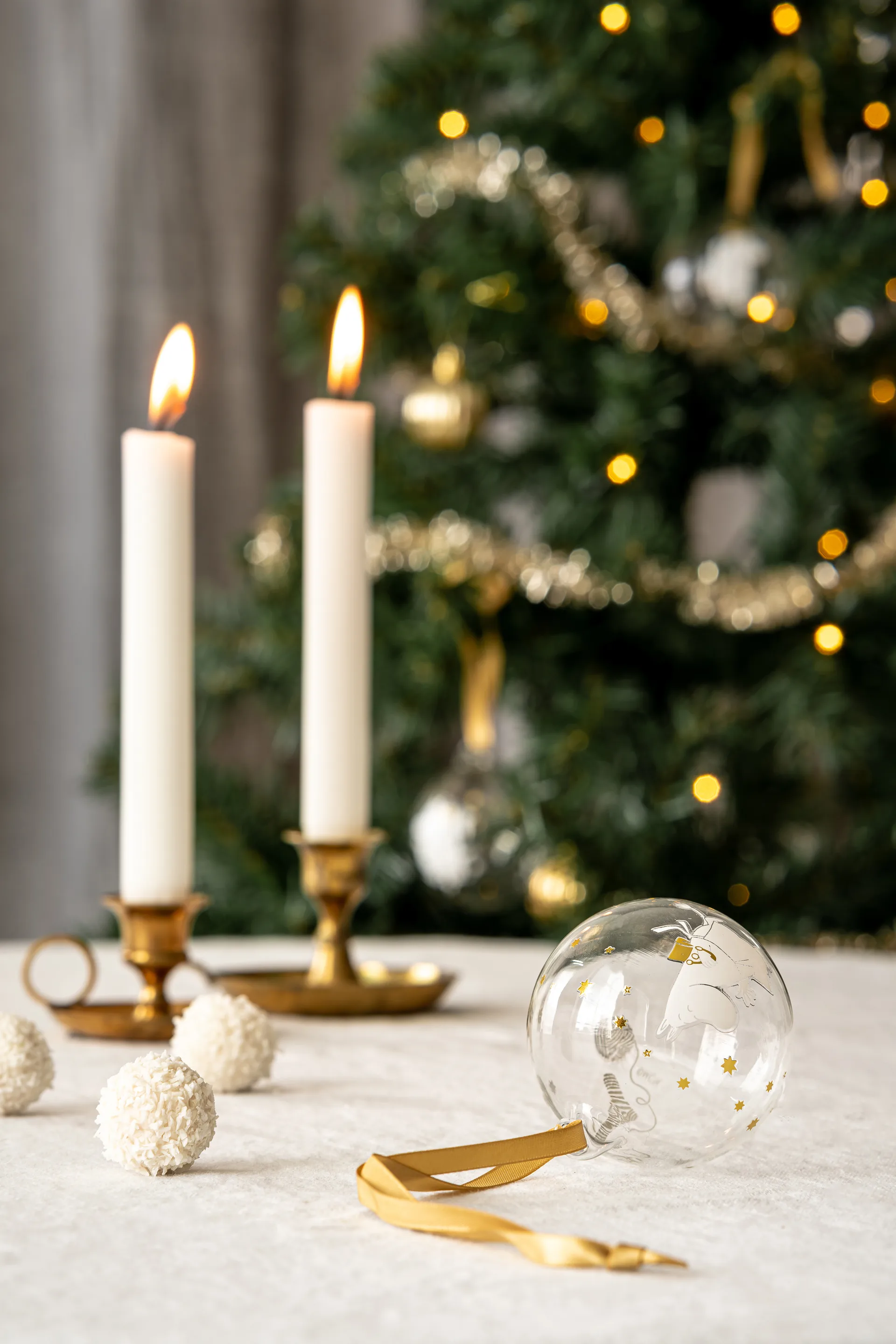 Moomin bombki świąteczne Ø7 cm 3-pak, Sparkling stars Muurla