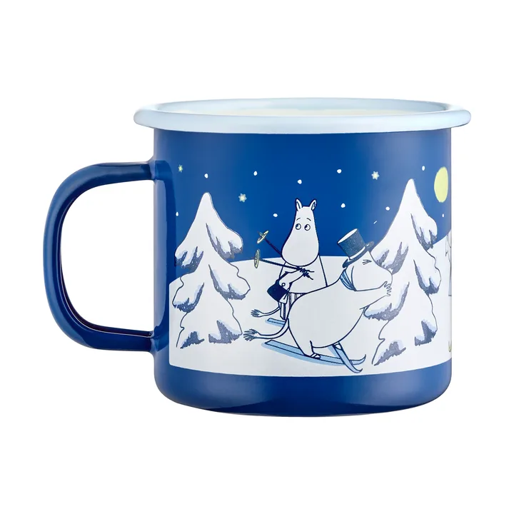 Moomin kubek emaliowany 370 ml - Starry night - Muurla