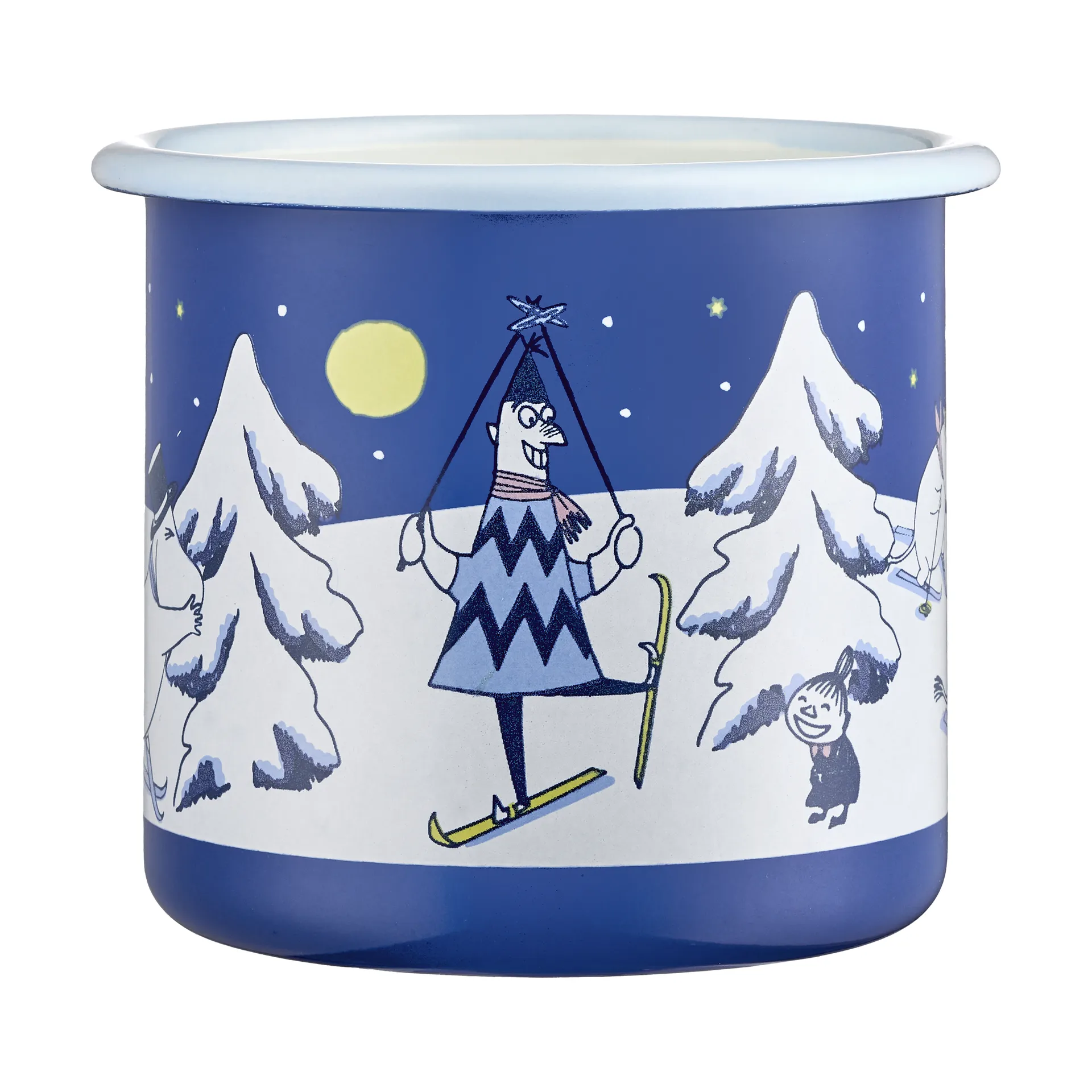 Moomin kubek emaliowany 370 ml, Starry night Muurla