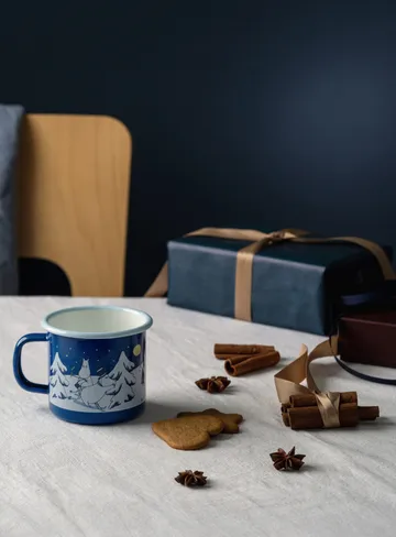 Moomin kubek emaliowany 370 ml - Starry night - Muurla