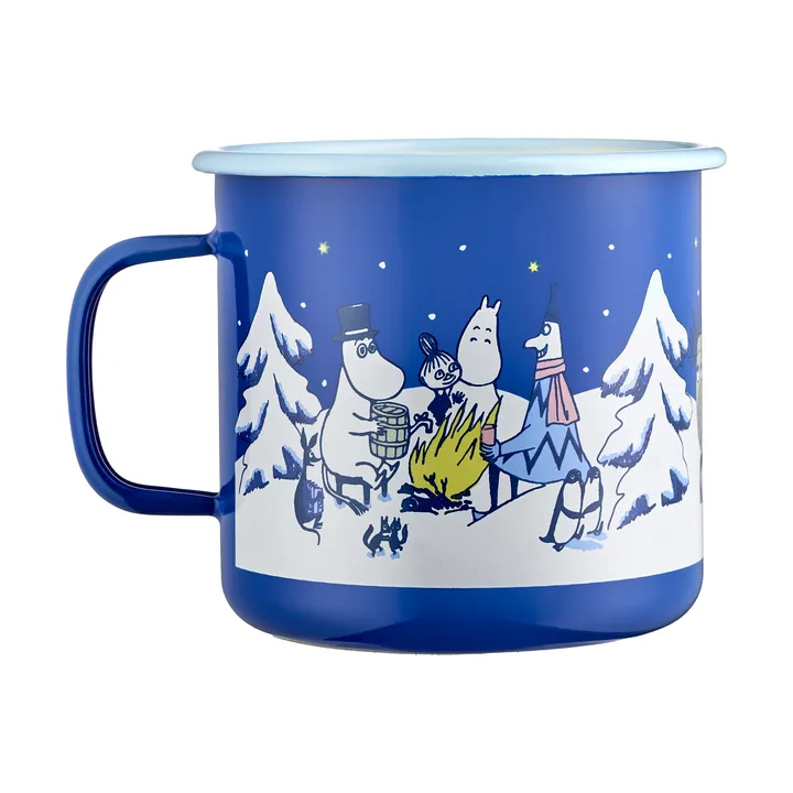 Moomin kubek emaliowany 800 ml - Starry night - Muurla