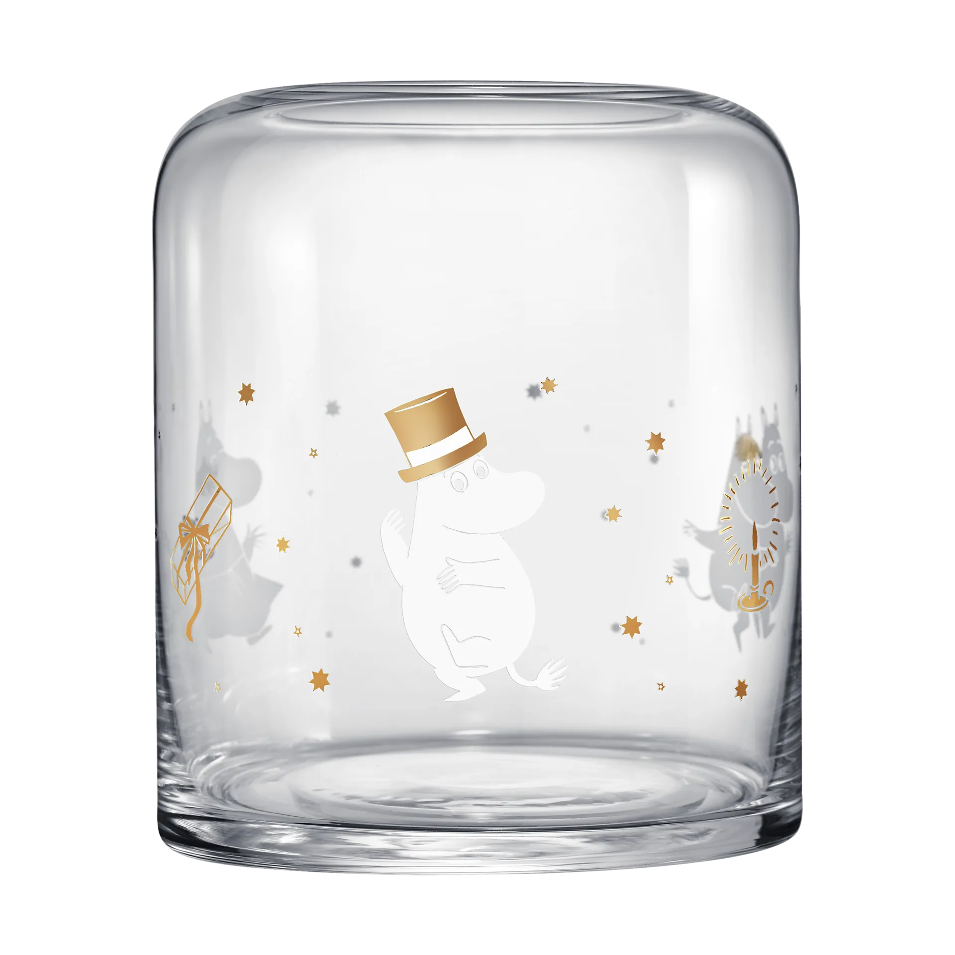 Moomin lampion na świecę 18 cm, Sparkling stars Muurla