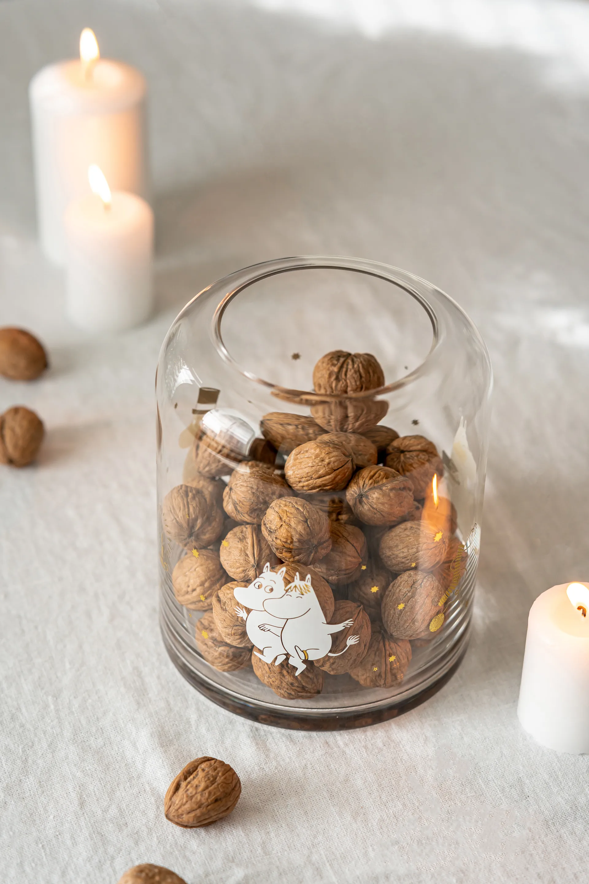 Moomin lampion na świecę 18 cm, Sparkling stars Muurla