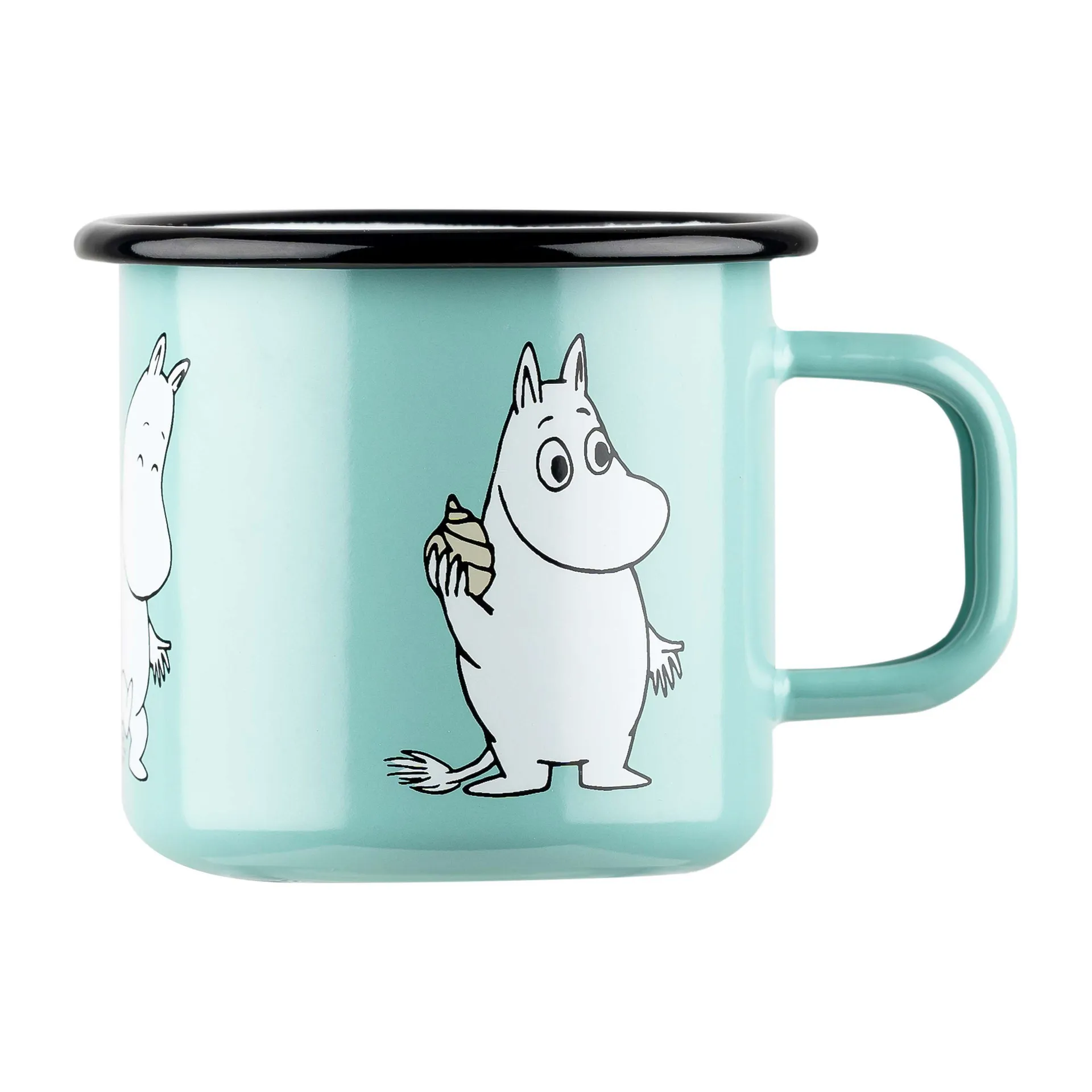 Moomin Retro kubek emaliowany 370 ml, Mint Muurla