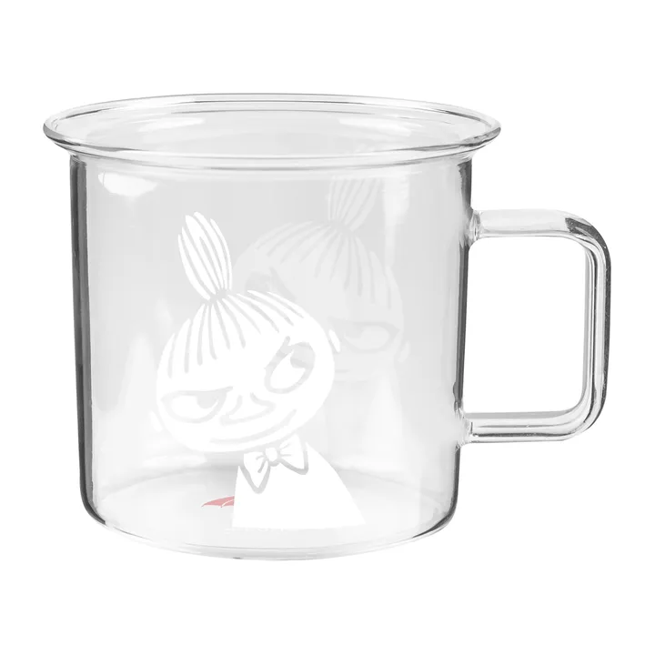 Moomin szklany kubek przezroczysty 350 ml - Mała Mi - Muurla