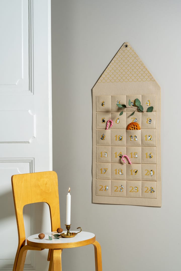 Moominhouse Kalendarz adwentowy 45x100 cm, Beige Muurla