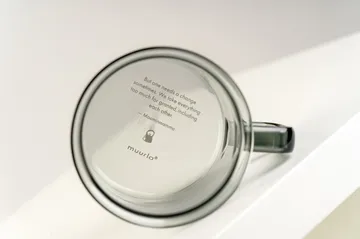 Moominmamma szklany kubek 350 ml - Szary - Muurla
