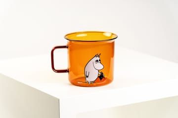 Moominpappa kubek szklany 35 cl - Bursztynowy - Muurla
