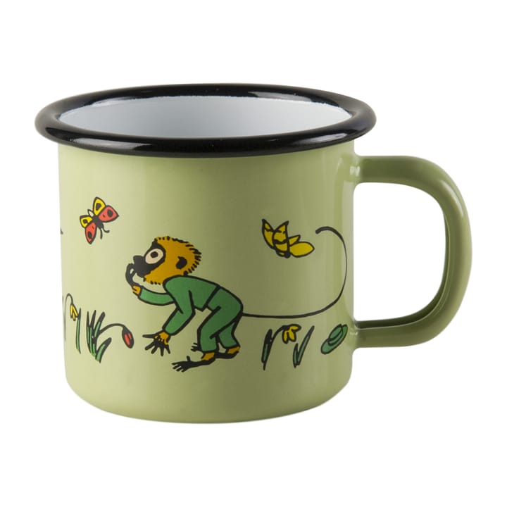 Mr. Nilsson kubek emaliowany 1,5 dl, Green Muurla