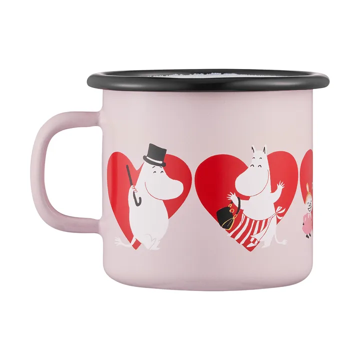 Mumin emaliowany kubek 250 ml - Heart - Muurla