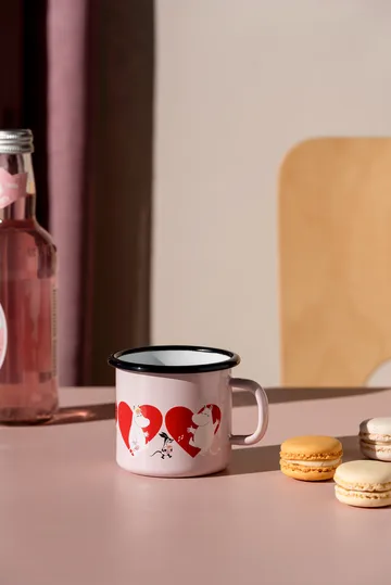 Mumin emaliowany kubek 250 ml - Heart - Muurla