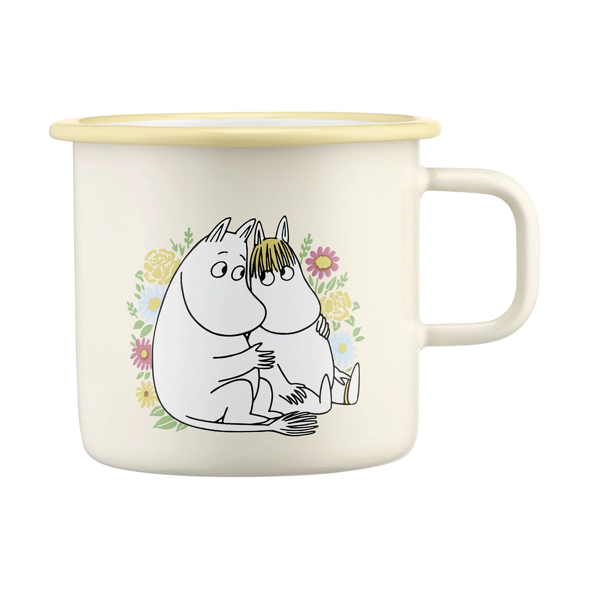 Mumin emaliowany kubek 550 ml, Flowers Muurla