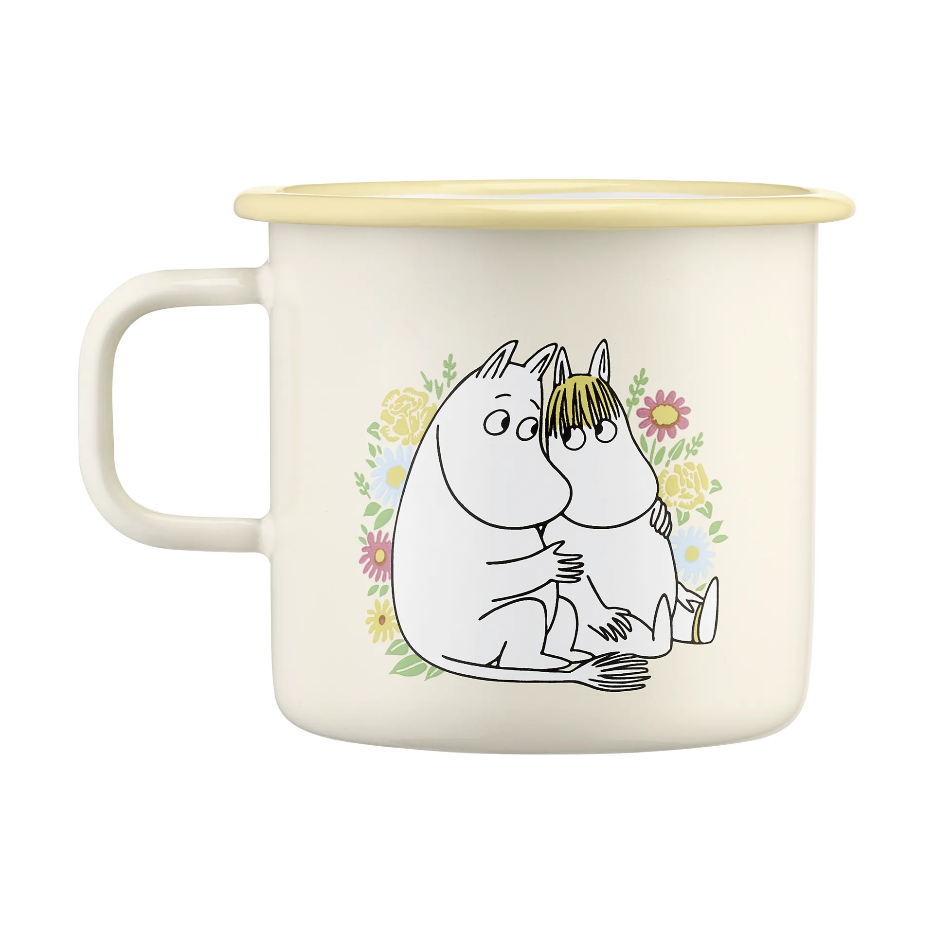 Mumin emaliowany kubek 550 ml, Flowers Muurla