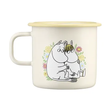 Mumin emaliowany kubek 550 ml - Flowers - Muurla