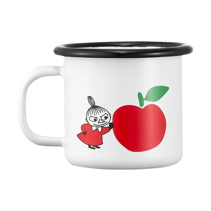 Mumin kubek emaliowany 150 ml - Joyfull Apples - Muurla
