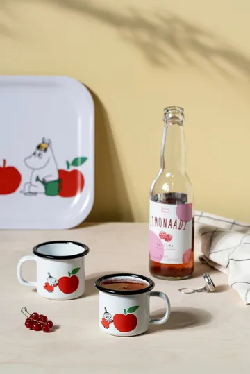 Mumin kubek emaliowany 150 ml - Joyfull Apples - Muurla