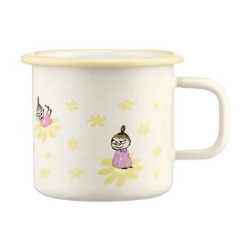 Mumin kubek emaliowany 370 ml - Flowers - Muurla