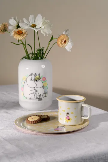 Mumin kubek emaliowany 370 ml - Flowers - Muurla