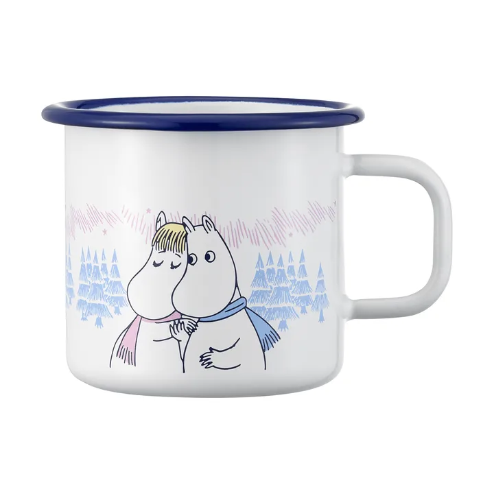Mumin kubek emaliowany 370 ml - Frosty Day - Muurla