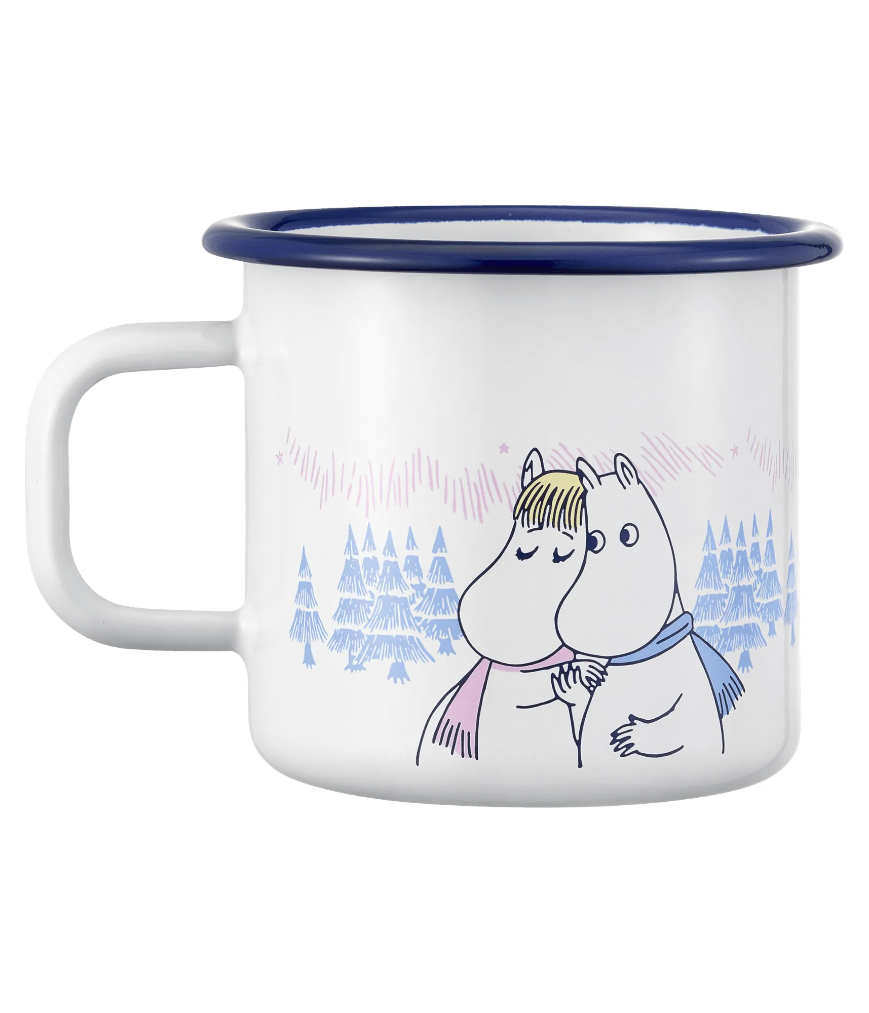 Mumin kubek emaliowany 370 ml, Frosty Day Muurla