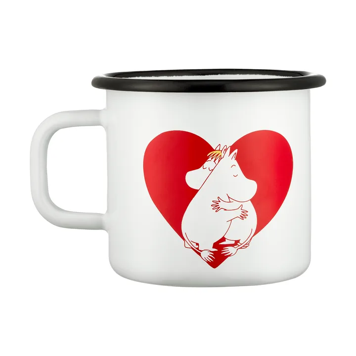 Mumin kubek emaliowany 370 ml - Heart - Muurla