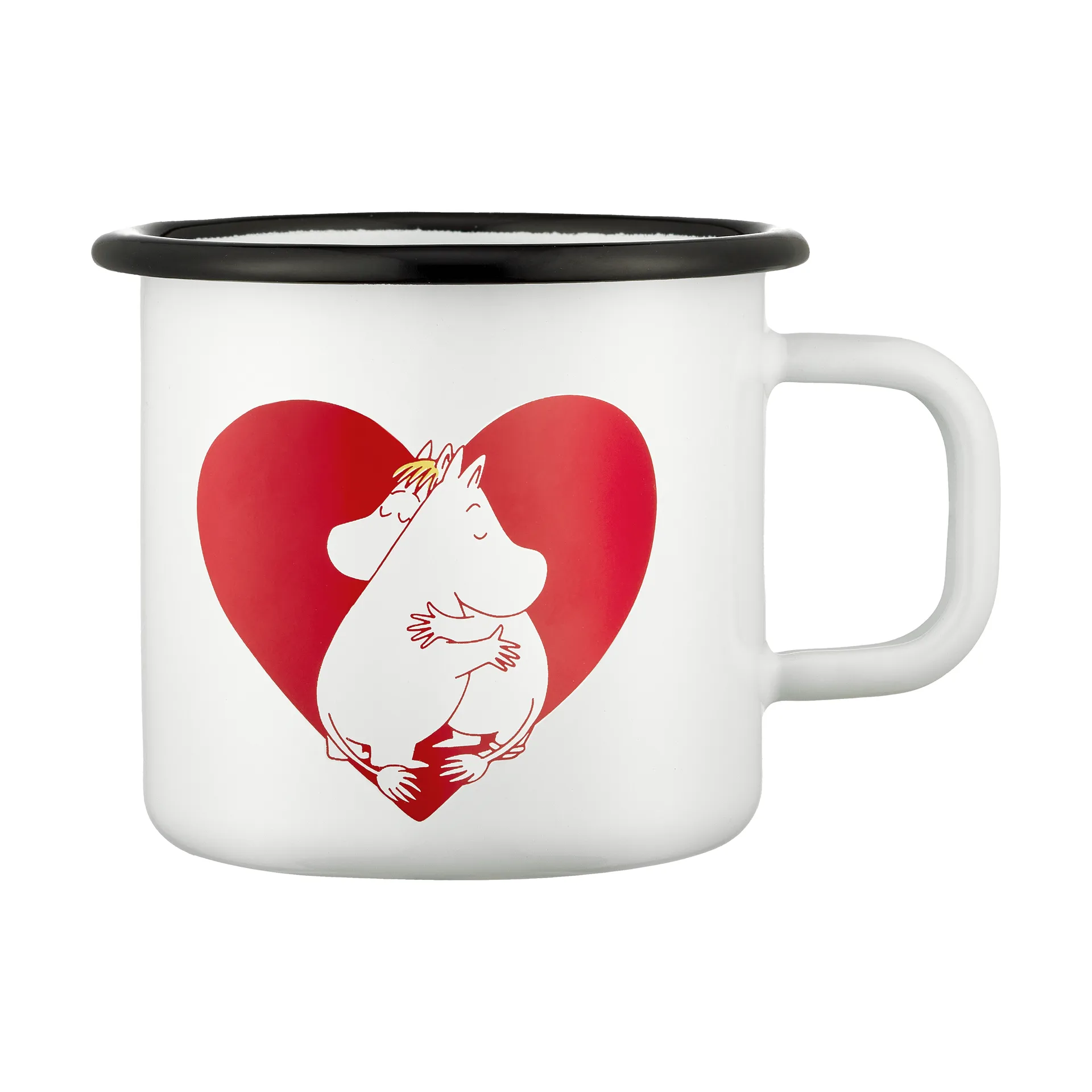 Mumin kubek emaliowany 370 ml, Heart Muurla