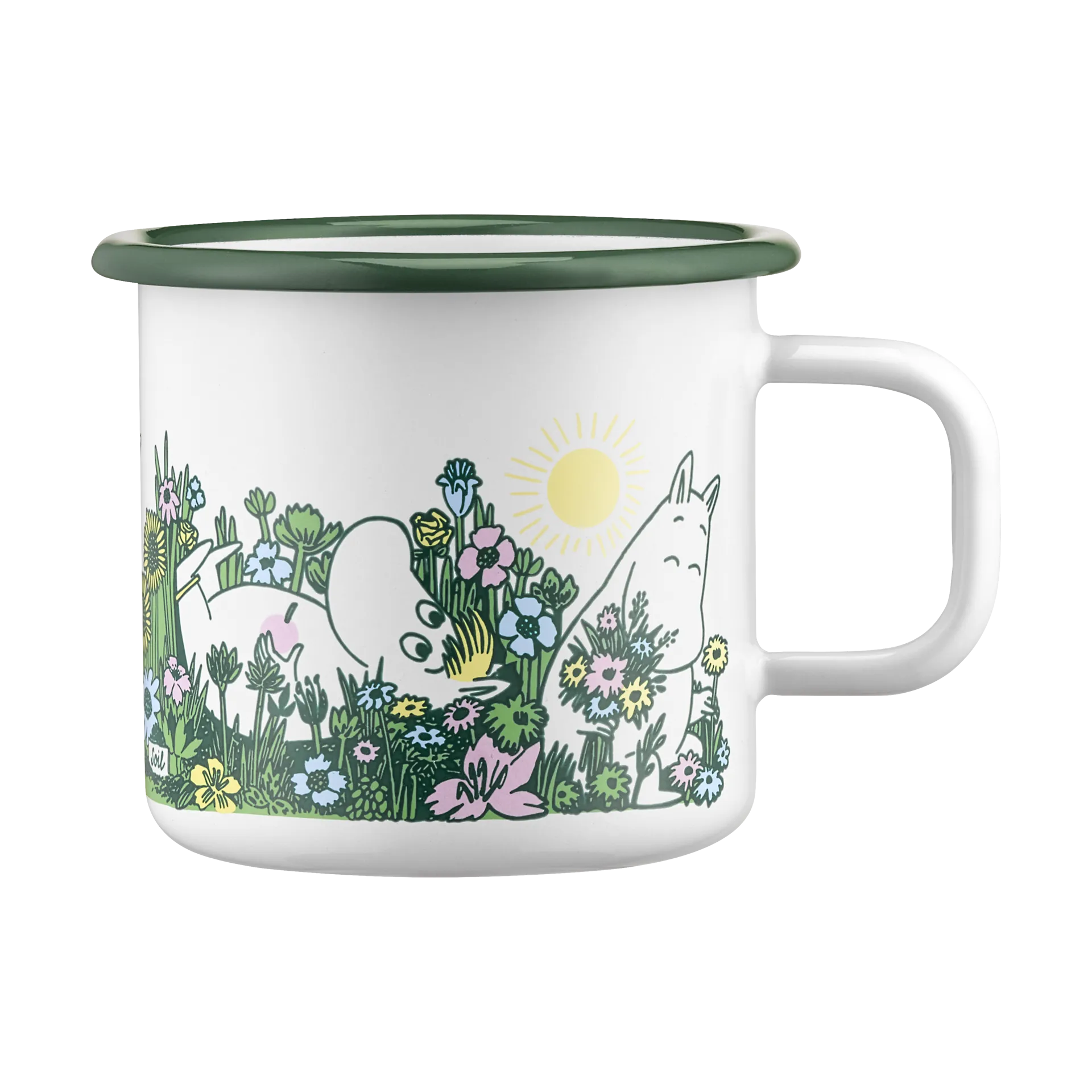 Mumin kubek emaliowany 370 ml, In the garden Muurla