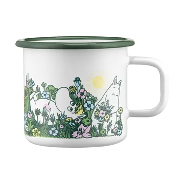 Mumin kubek emaliowany 370 ml - In the garden - Muurla