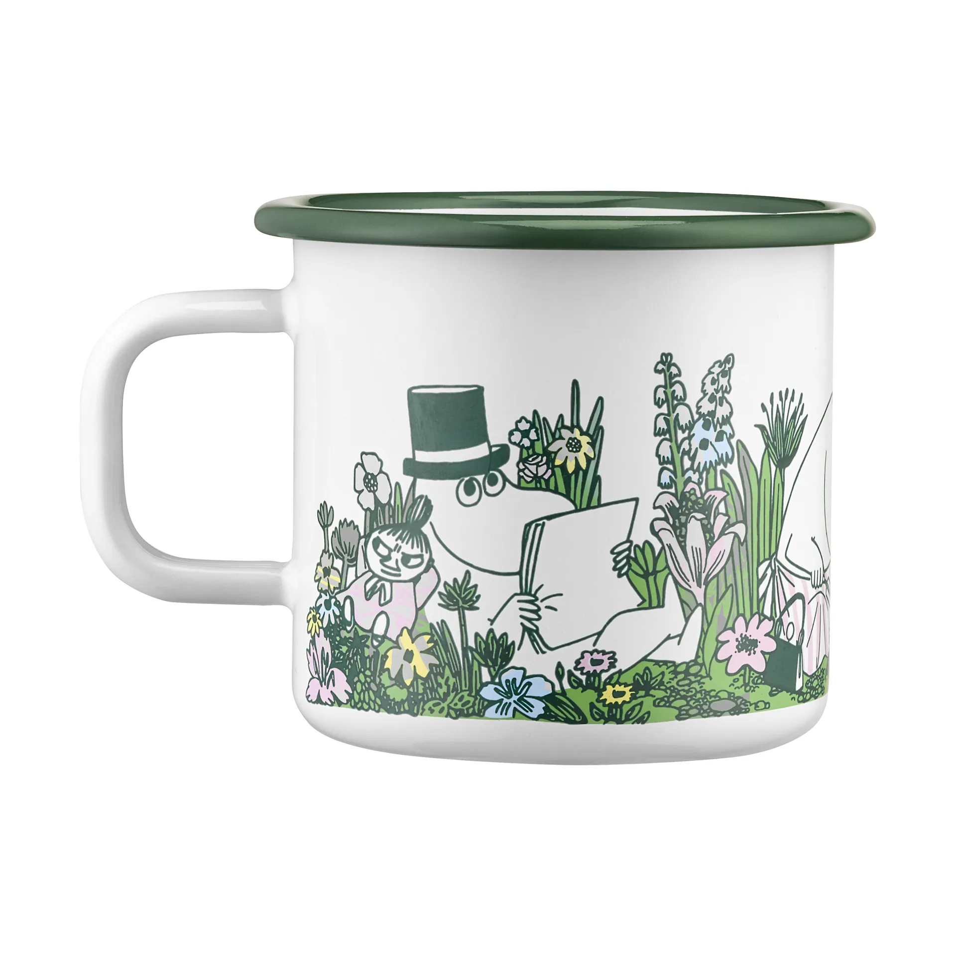 Mumin kubek emaliowany 370 ml, In the garden Muurla