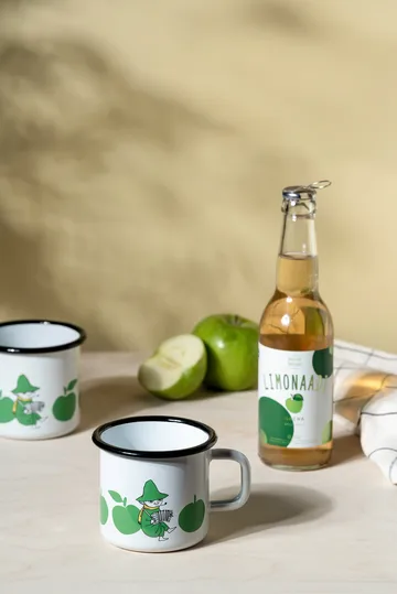 Mumin kubek emaliowany 370 ml - Joyfull Apples - Muurla