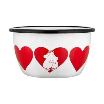 Mumin miska emaliowana 600 ml - Heart - Muurla