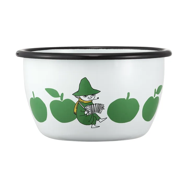 Mumin miska emaliowana 600 ml - Joyfull Apples - Muurla