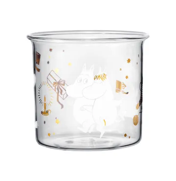 Mumin szklany kubek 350 ml - Sparkling stars - Muurla