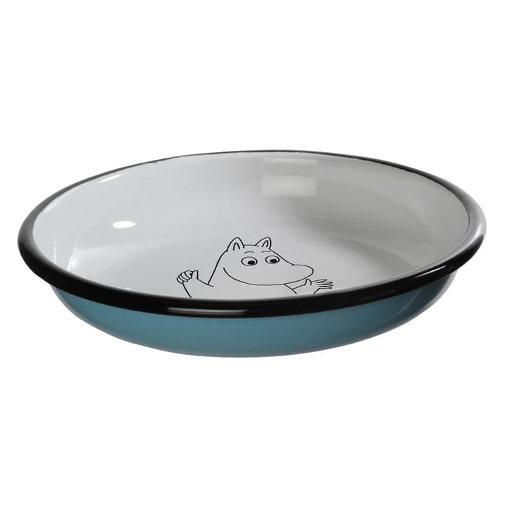 Muminki Retro talerz emaliowany 18 cm - Muminek - Muurla