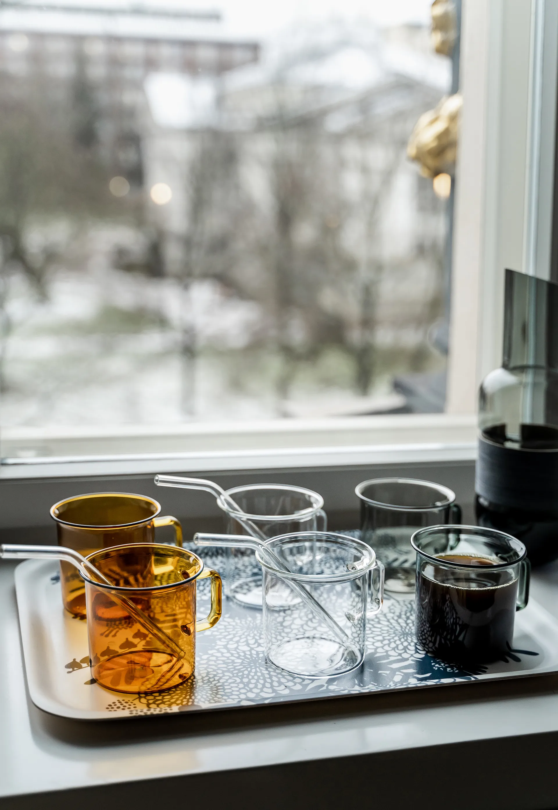 Muurla szklany kubek 350 ml, Amber (bursztyn) Muurla