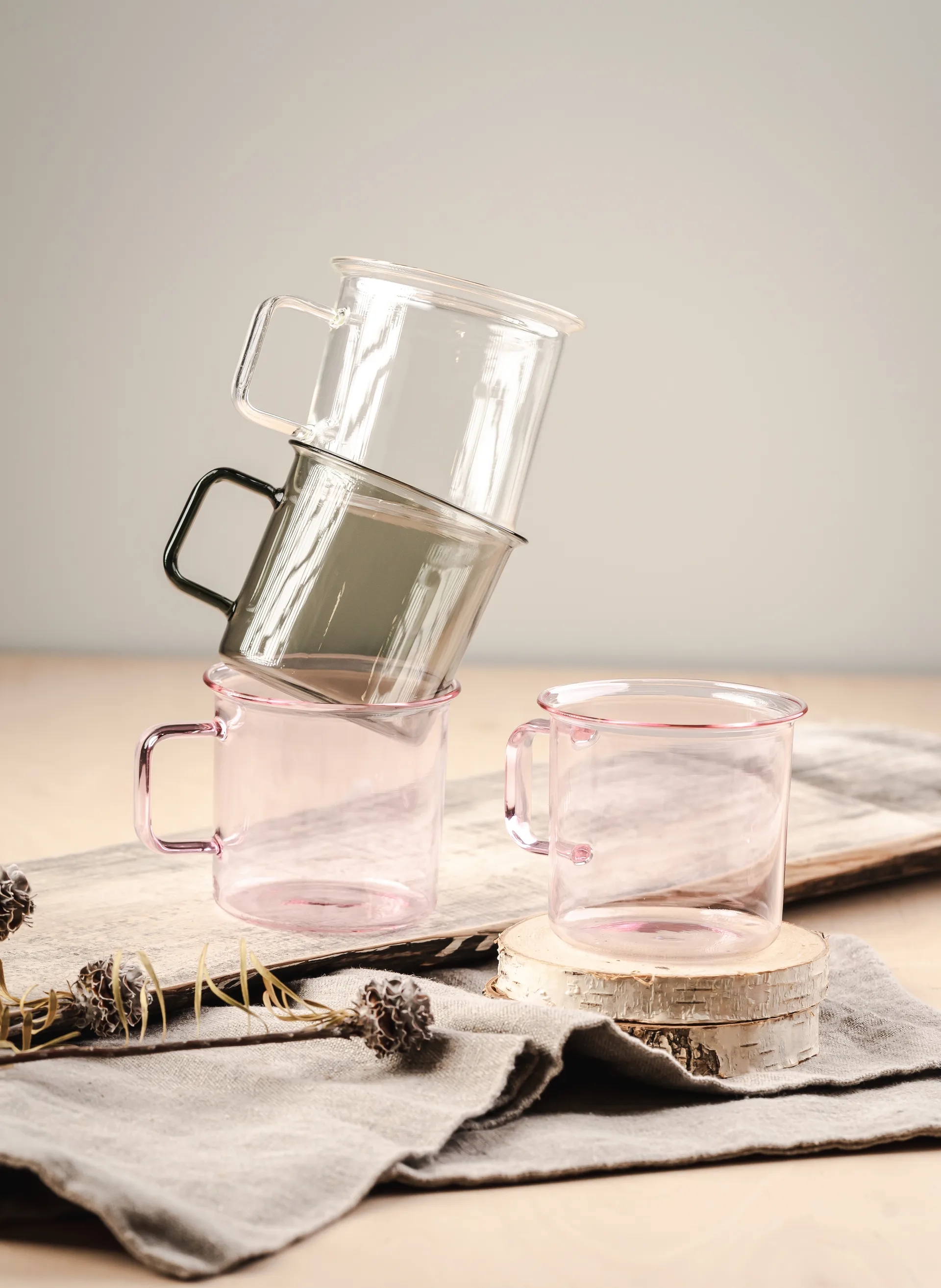 Muurla szklany kubek 350 ml, Przezroczysty Muurla