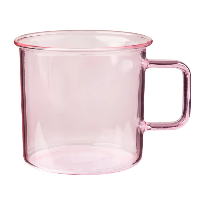 Muurla szklany kubek 350 ml - Różowy - Muurla