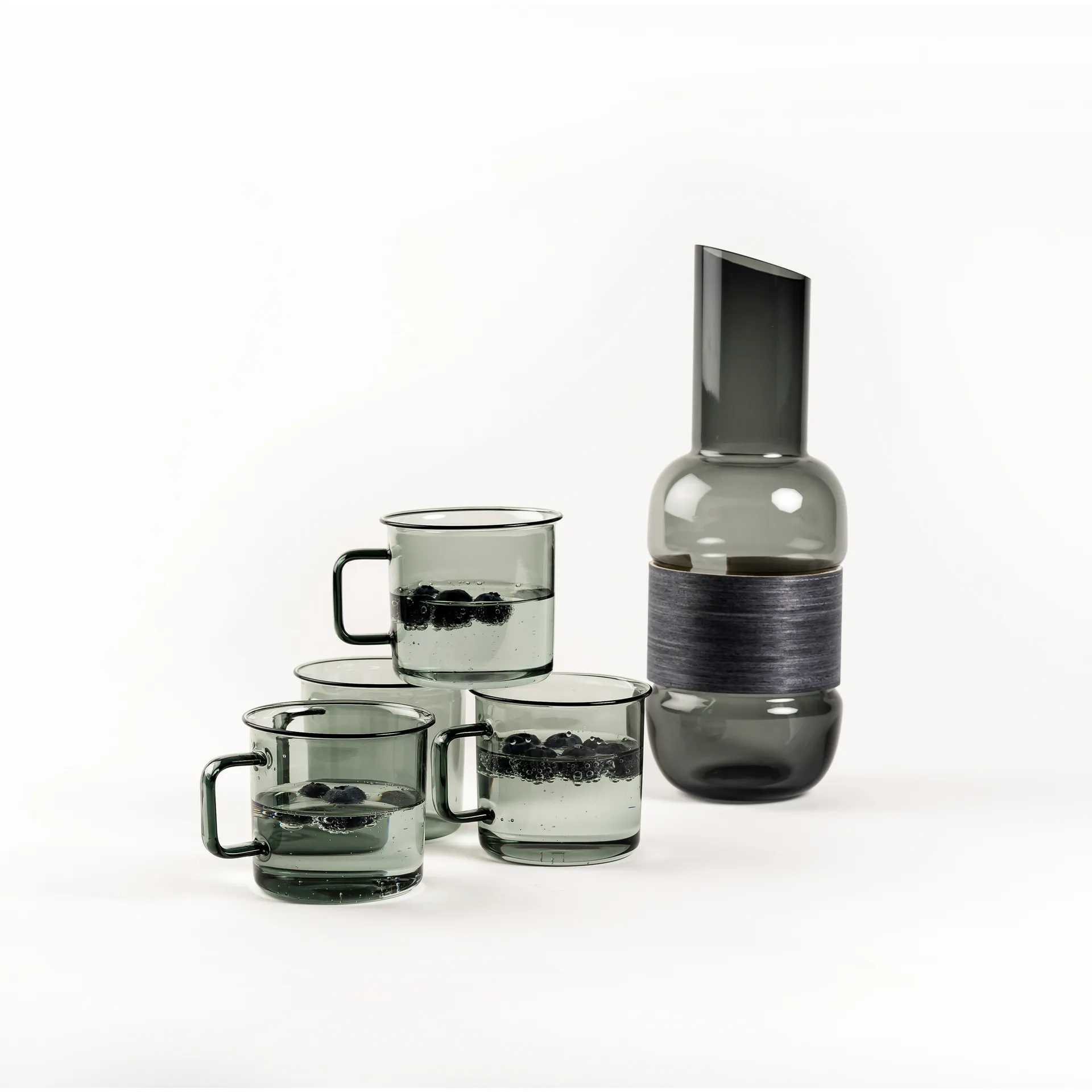 Muurla szklany kubek 350 ml, Szary Muurla