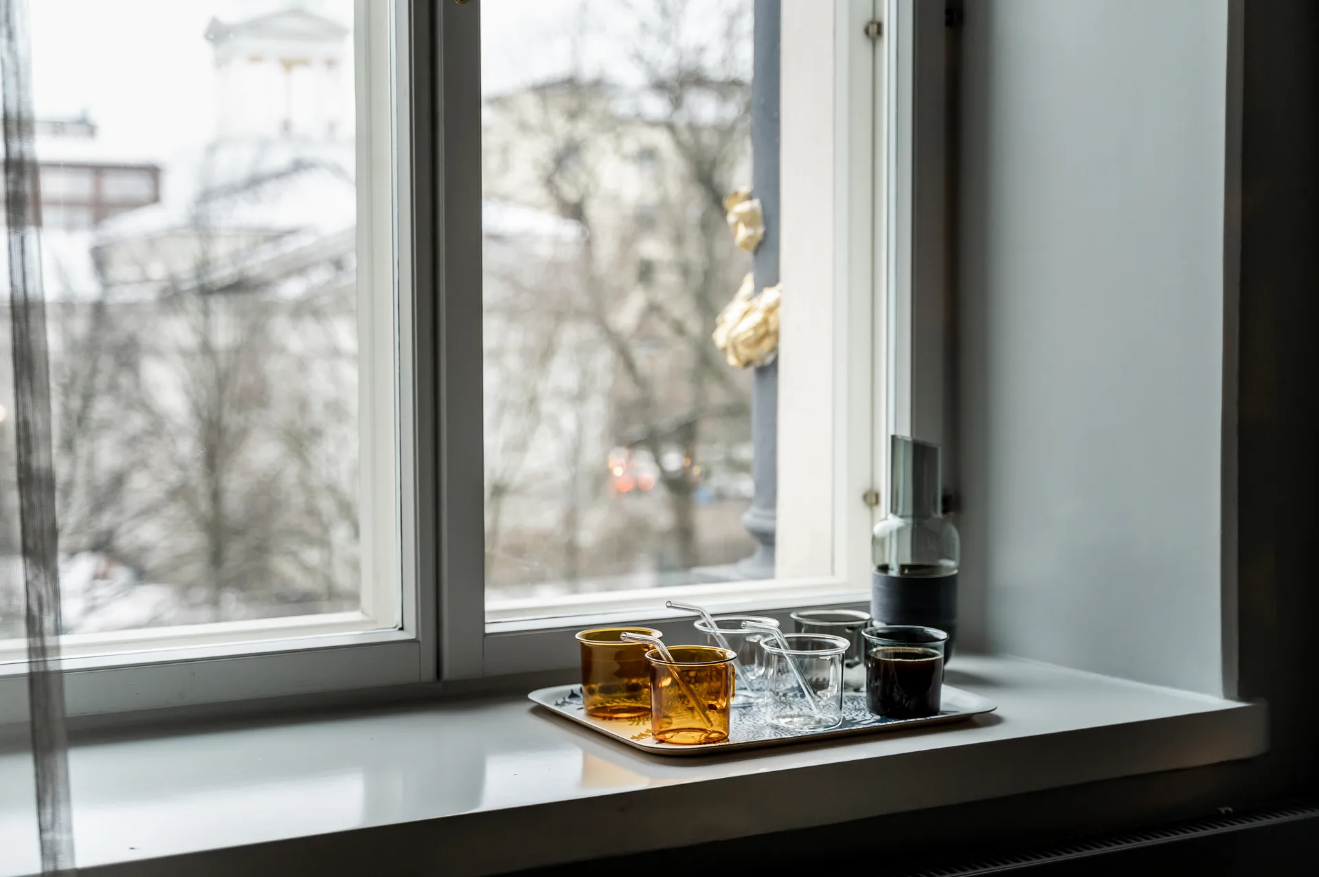 Muurla szklany kubek 350 ml, Szary Muurla
