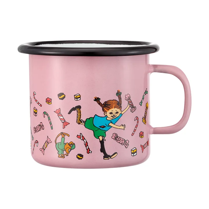 Pippi emaliowany kubek 250 ml - Candy - Muurla
